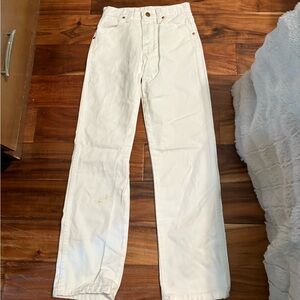 White wranglers perfect for 4h showing county state fair size 14 slim adjustable